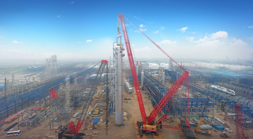 Maiden show of SANY SCC40000A crawler crane